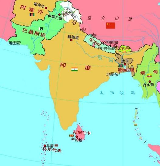 尼泊尔地理位置及地图